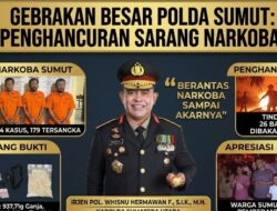 Dalam 72 Jam, Polda Sumut Gempur Sarang Narkoba: 134 Kasus Terbongkar, 26 Barak Dimusnahkan