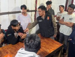 Personel Gabungan Polres Karo Sigap Redam Tawuran Antar Pemuda di Kineppen