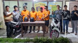 Sindikat Curanmor Antar Wilayah Dibongkar, Empat Pelaku Ditangkap Unit Reskrim Polsek Berastagi