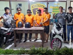 Sindikat Curanmor Antar Wilayah Dibongkar, Empat Pelaku Ditangkap Unit Reskrim Polsek Berastagi