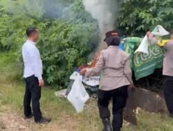 Polsek Binjai Kembali Grebek Sarang Narkoba di Tandem Hilir