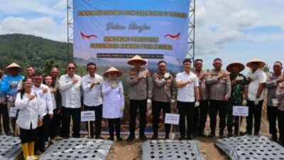 Polri Dukung Swasembada Pangan, Polresta Deli Serdang Turut laksanakan Penanaman Bawang Putih Serentak di 17 Provinsi