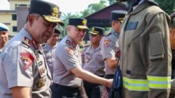 Kapolda Sumut Cek Kesiapsiagaan Personel, Kendaraan dan Peralatan Penanganan Karhutla