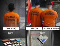 Gerak Cepat Satresnarkoba Polres Binjai, 3 Pelaku Narkoba Diciduk, Sabu dan Ekstasi Diamankan
