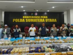 Polda Sumut Ungkap Tiga Kasus Narkoba, Sita 244 Kg Sabu