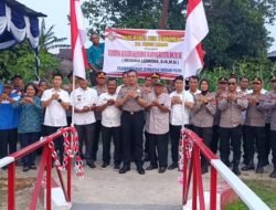 Kapolresta Deli Serdang Resmikan Jembatan Merah Putih, Perkuat Akses dan Mobilitas Warga Desa Pardamean dan Wonosari