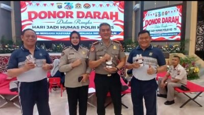 HUT Ke-75 Humas Polri, Polda Sumut Tebar Kepedulian Lewat Aksi Donor Darah