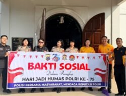 Sambut Hari Jadi Humas Polri Ke-75, Bid Humas Polda Sumut Gelar Bakti Sosial Bersihkan Rumah Ibadah